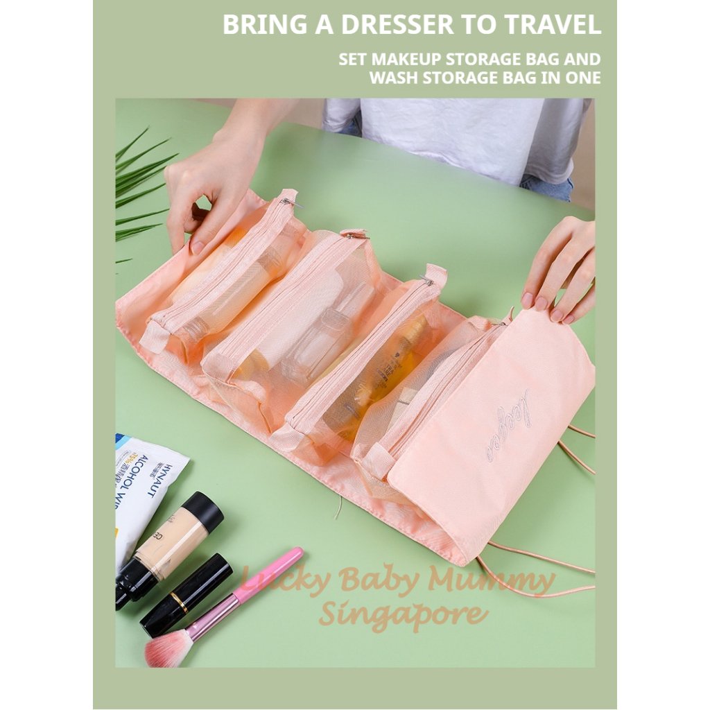 Portable Comestic Storage Bag / Partition Makeup Bag / Travel Multiple Toiletry Bag / Travel Organizer