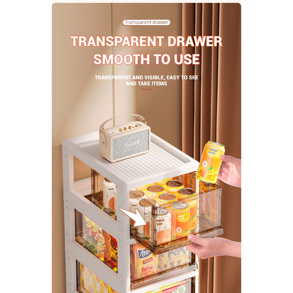 Multi-Layer Storage Rack with Wheels