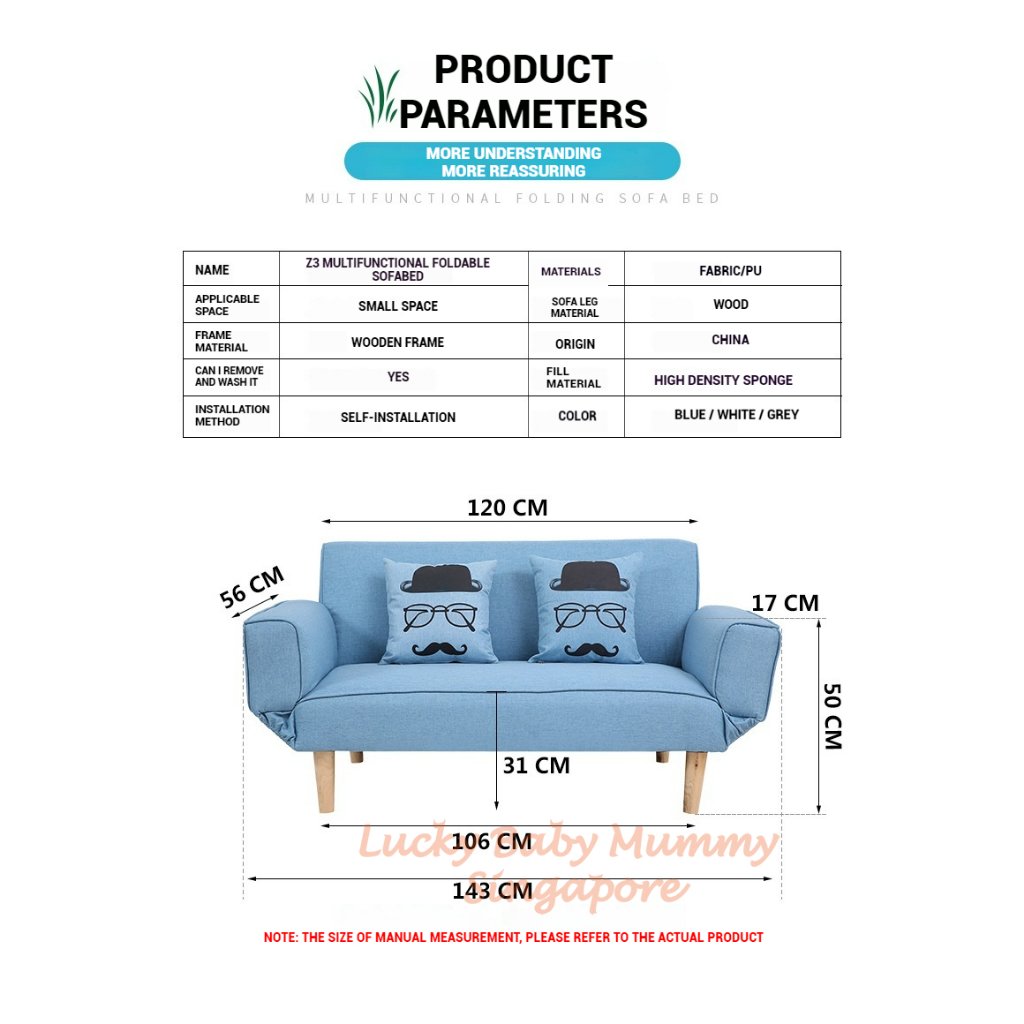 Z3 Foldable Lazy Sofabed