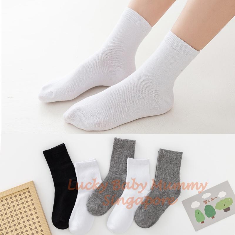 White Cotton School Socks/ Breathable Cotton Socks/ Kids Socks/ From 5 Years old to Adult Size
