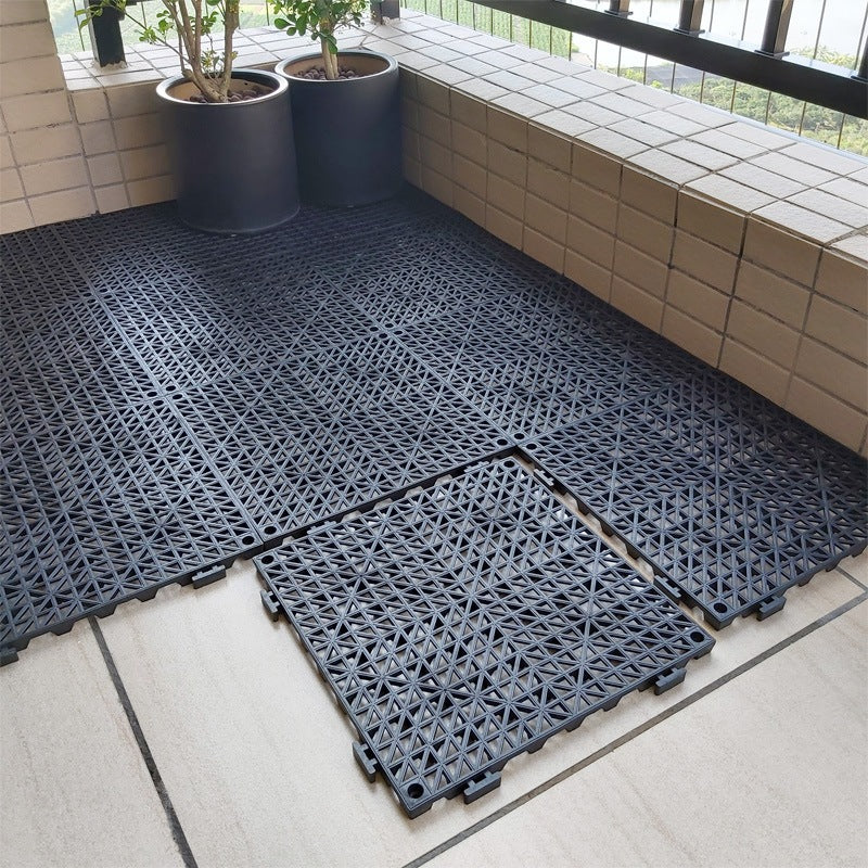 Interlocking PVC Anti-Slip Floor Mat/Thickened Waterproof Pad for Pool, Kitchen, Bathroom, Toilet