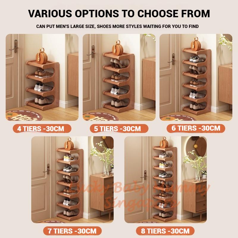 Doorway Bamboo Shoe Rack