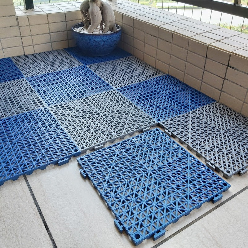 Interlocking PVC Anti-Slip Floor Mat/Thickened Waterproof Pad for Pool, Kitchen, Bathroom, Toilet