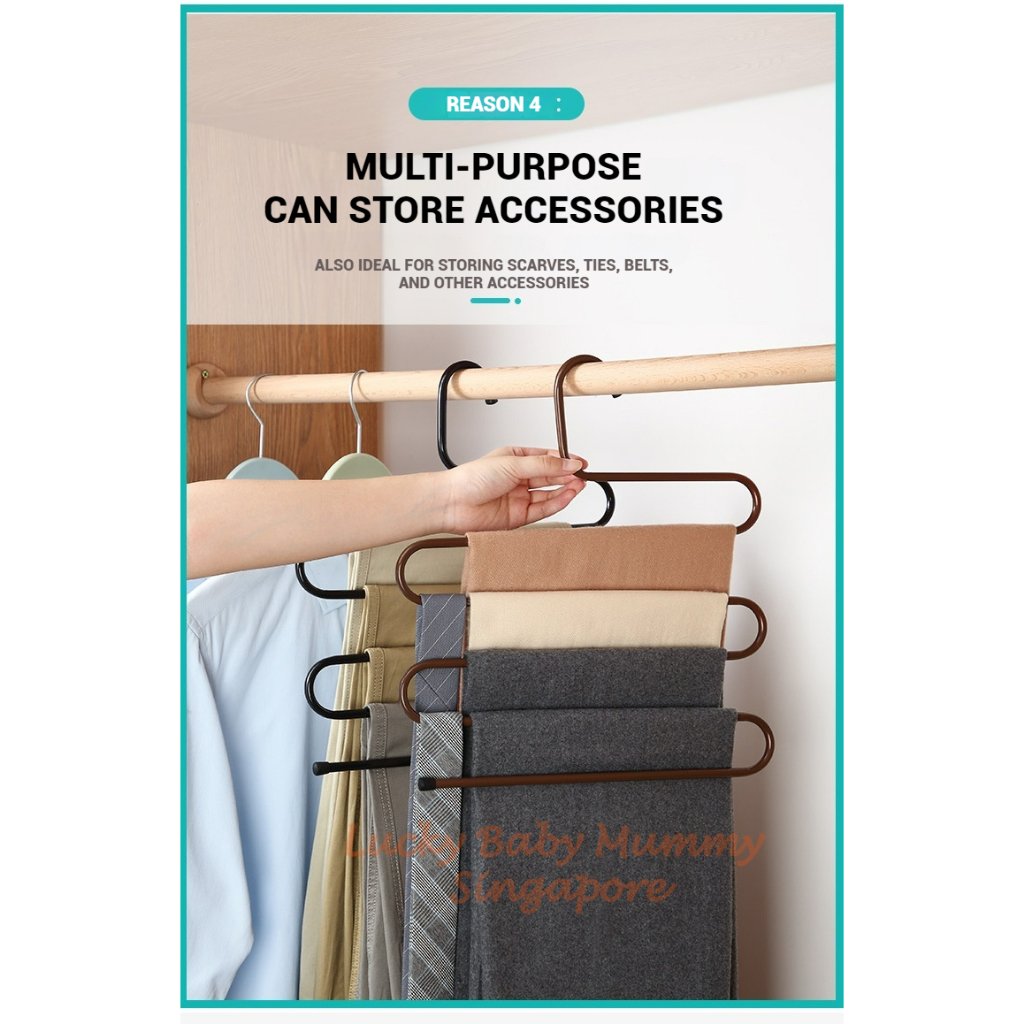 S-Shaped 5-Tier Pants Hanger