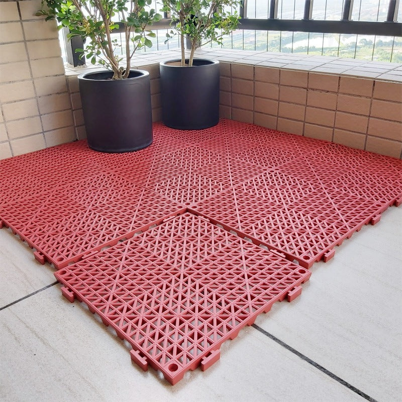 Interlocking PVC Anti-Slip Floor Mat/Thickened Waterproof Pad for Pool, Kitchen, Bathroom, Toilet