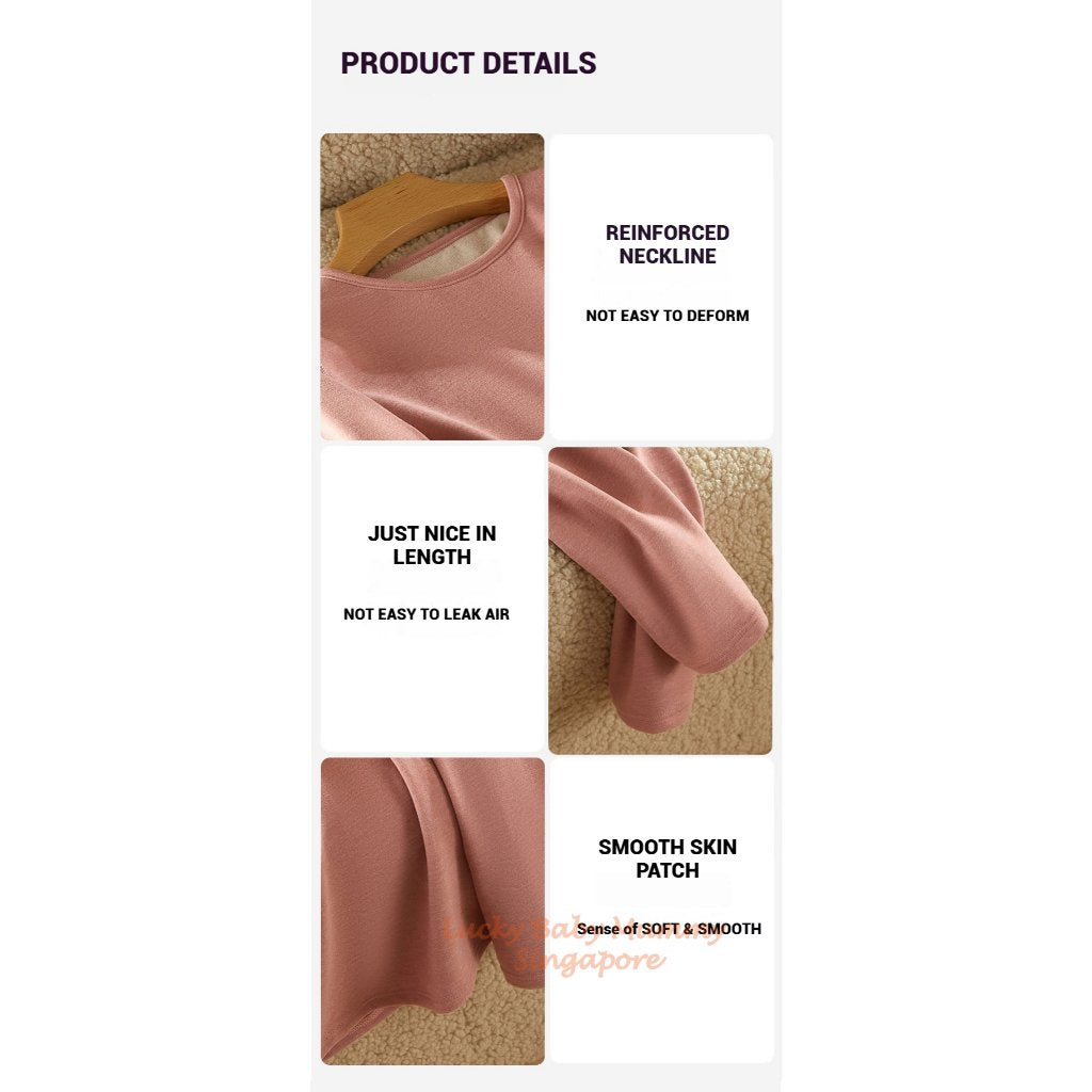 Cashmere Silk Thermal Winter Wear Set/Thermal Top and Long Pants/Winter Base Layer Shirt/Women's and Mens' Set