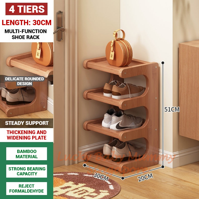 Doorway Bamboo Shoe Rack