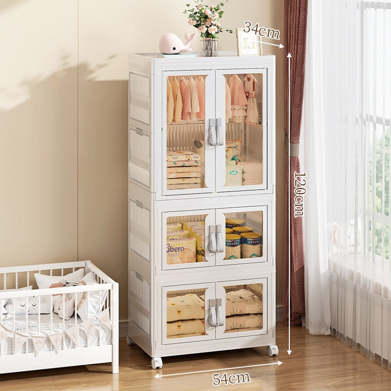 Foldable Storage Cabinet / Collapsible Cupboards / Stackable Box / Wardrobe /Closet Bedroom Storage