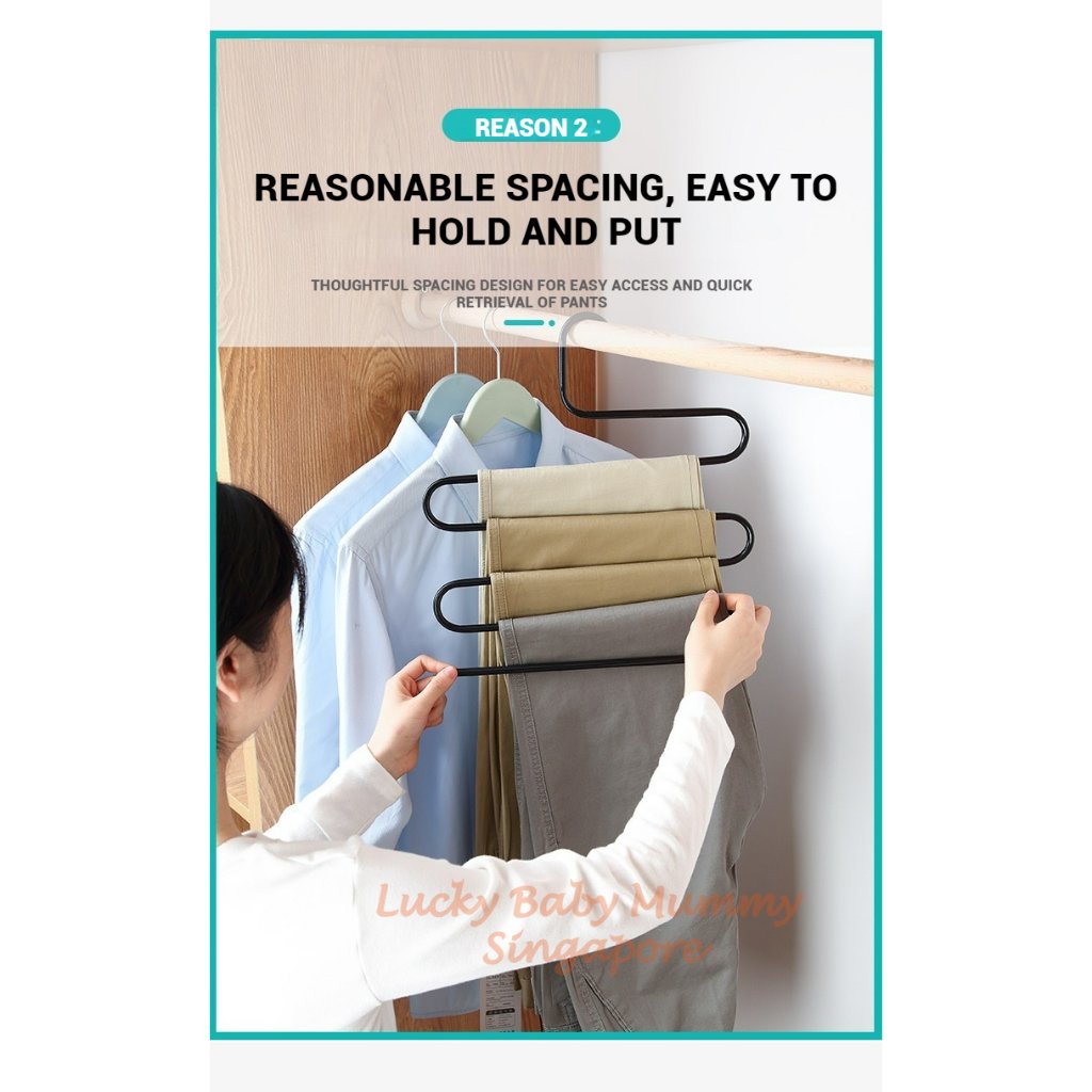 S-Shaped 5-Tier Pants Hanger