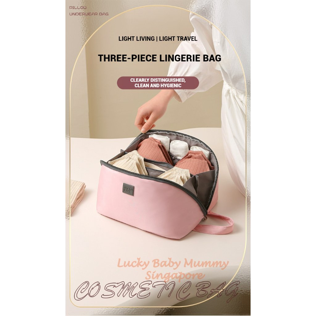 Lingerie Storage Bag / Portable Undergarment Bag / Underpants Bra Travel Divider / Organizer Pouch