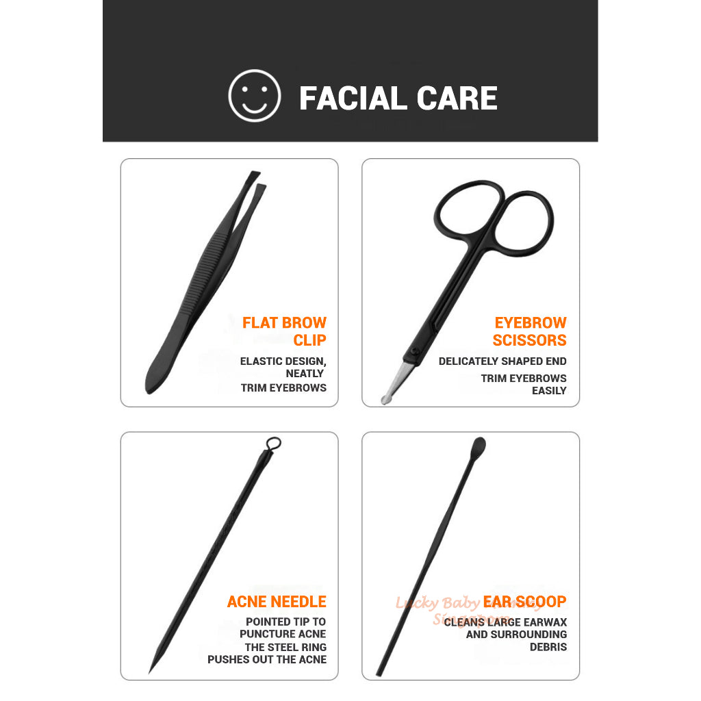 16-in-1 Nail Clippers Set Manicure Pedicure Kit