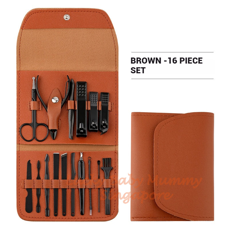 16-in-1 Nail Clippers Set Manicure Pedicure Kit