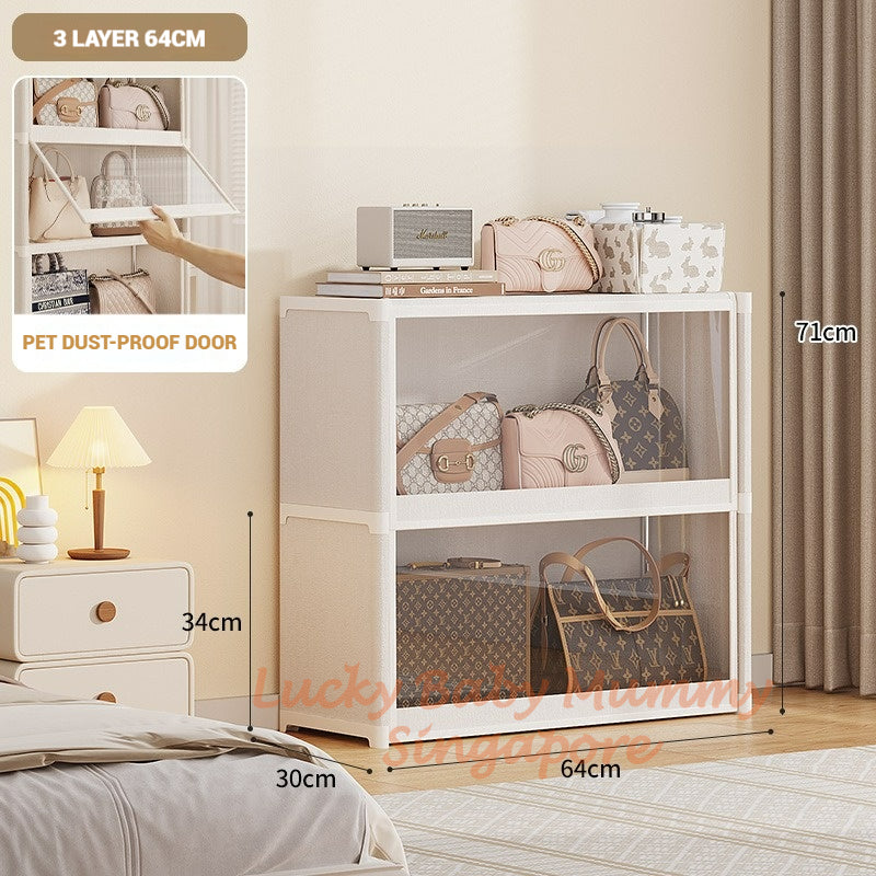Dustproof Bag Storage Cabinet with Flip Door