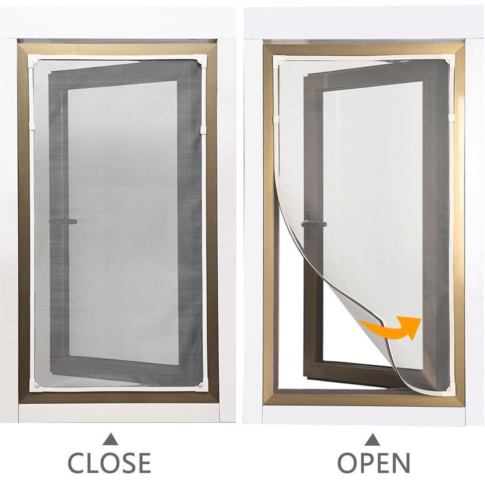 (NEW DESIGN) DIY Magnetic Window Screen With Small Opening Window / Insect Screen Kit / Mosquito Netting