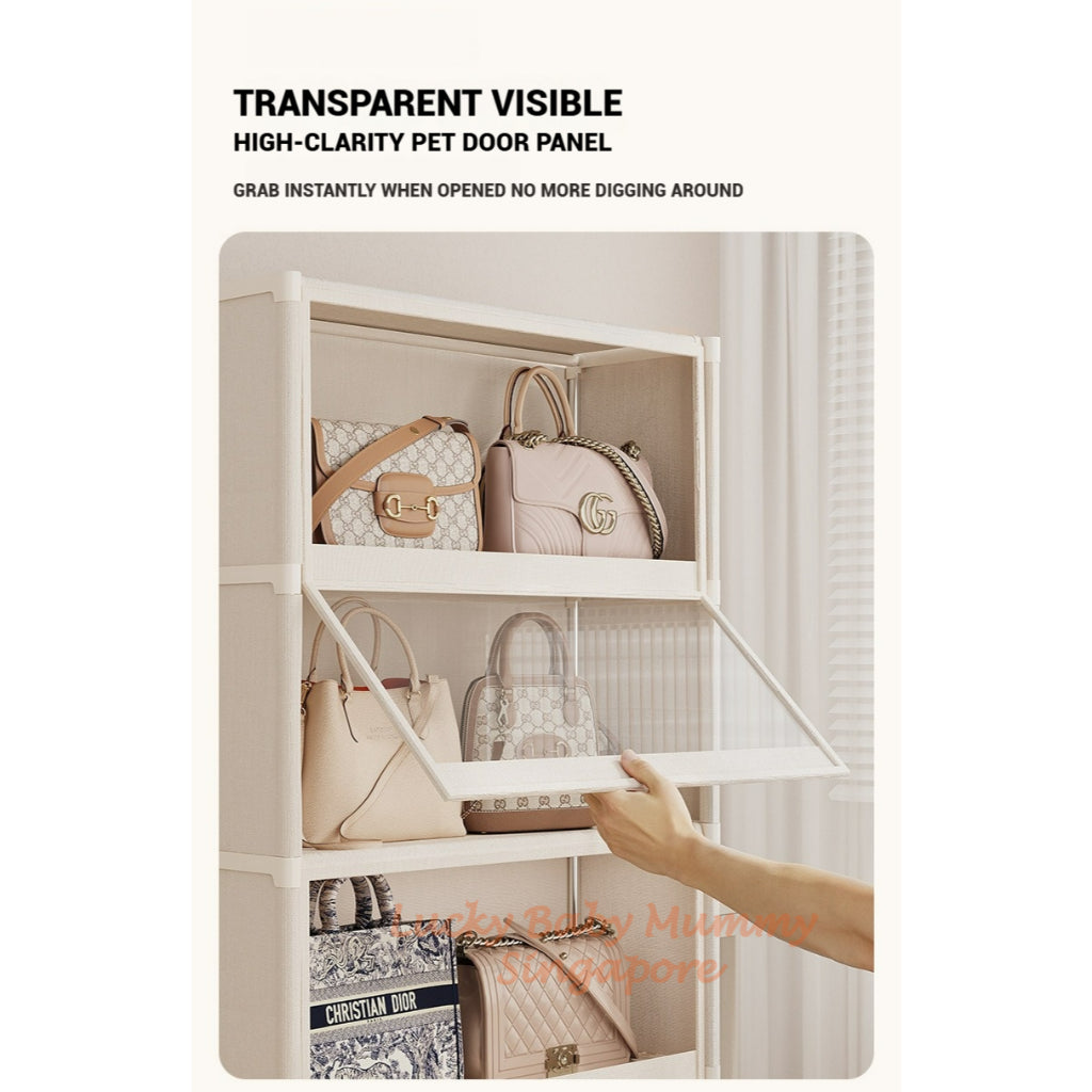 Dustproof Bag Storage Cabinet with Flip Door