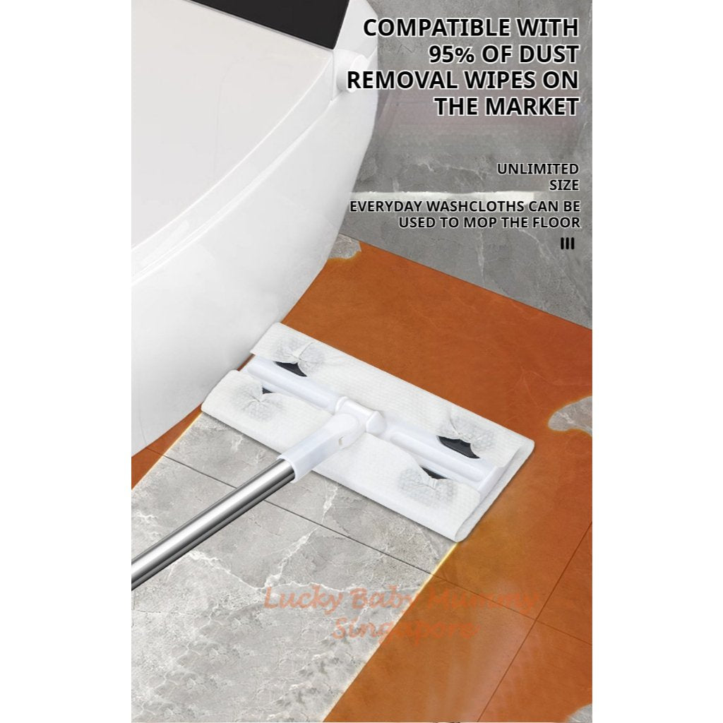 Multi-Fuctional Mop / Floor Cleaning Mop Wet & Dry Wipes / Detachable Mop Wiper/ 360° Cleaner Mop