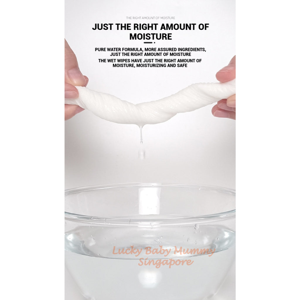 【5 Pkt/ Pack】ManHua Baby Wipes 80 Sheets