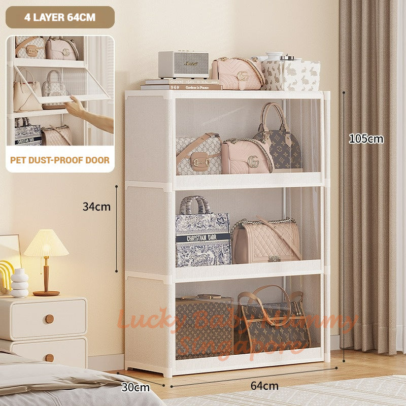 Dustproof Bag Storage Cabinet with Flip Door