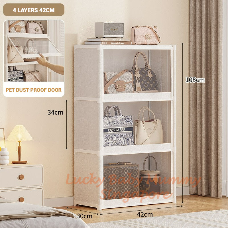 Dustproof Bag Storage Cabinet with Flip Door
