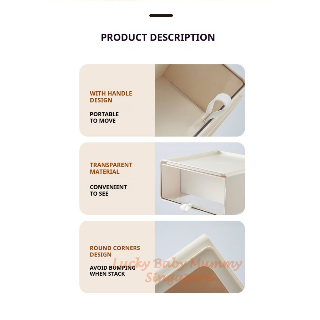 Desktop Figurine Display Storage Box / Pull Out Transparent Blind Box Display Drawer / POP MART Toy Display Rack