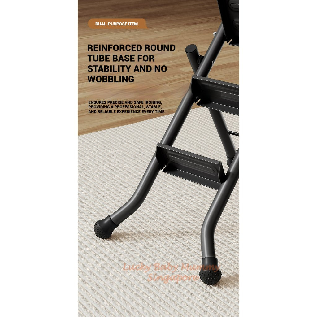 2 In 1 Ladder Ironing Board / Foldable Standing Ironing Board With Iron Rest / Dual-Use Ironing Board