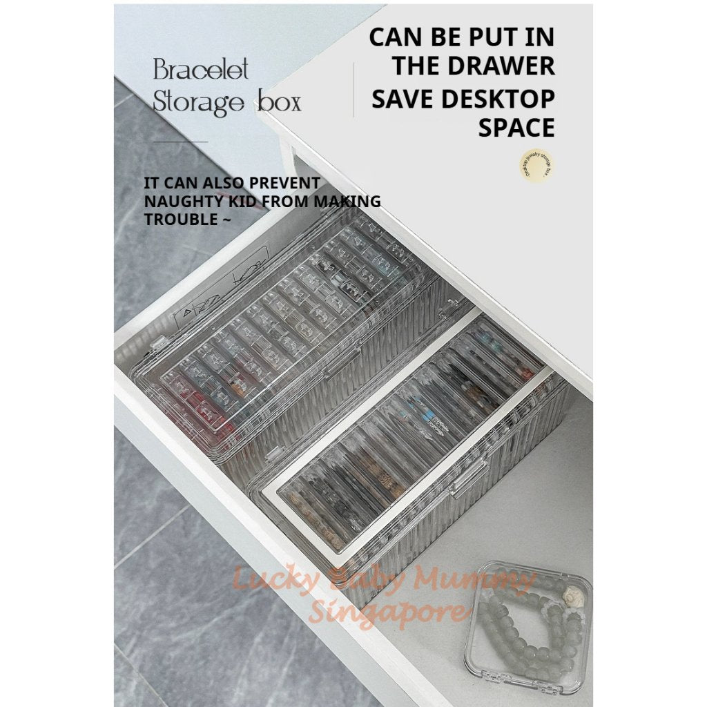 Bracelet Storage Box / Transparent Jewelry Storage Box / Storage Organiser / Acrylic Plastic Portable Box
