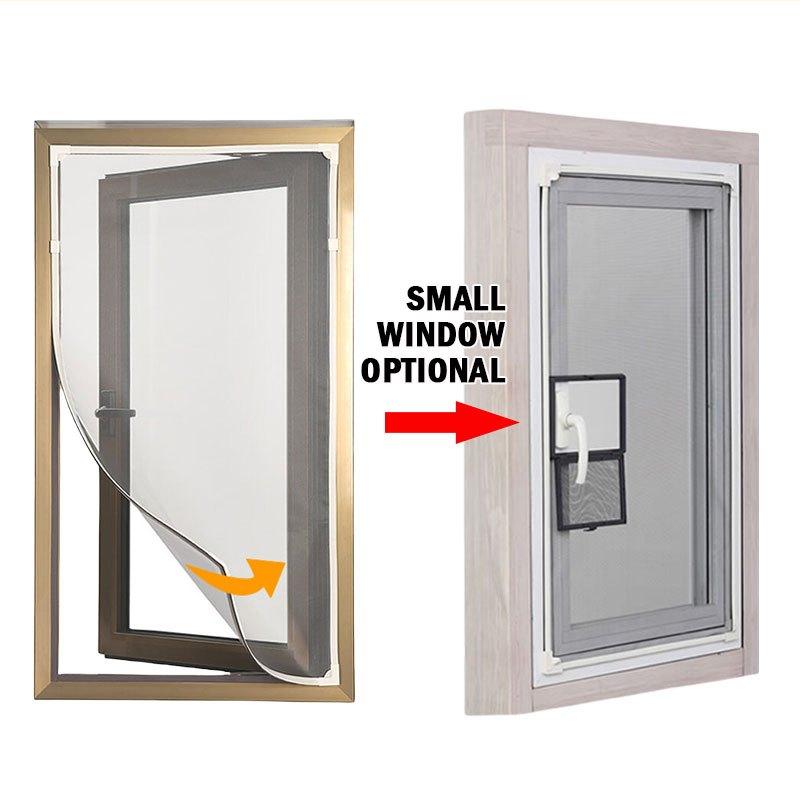 (NEW DESIGN) DIY Magnetic Window Screen With Small Opening Window / Insect Screen Kit / Mosquito Netting