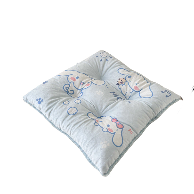 Printed Cartoon Student Dormitory Chair Cushion / Cute Seat Pad for Office, Study / Anti Slip Seat Cushion