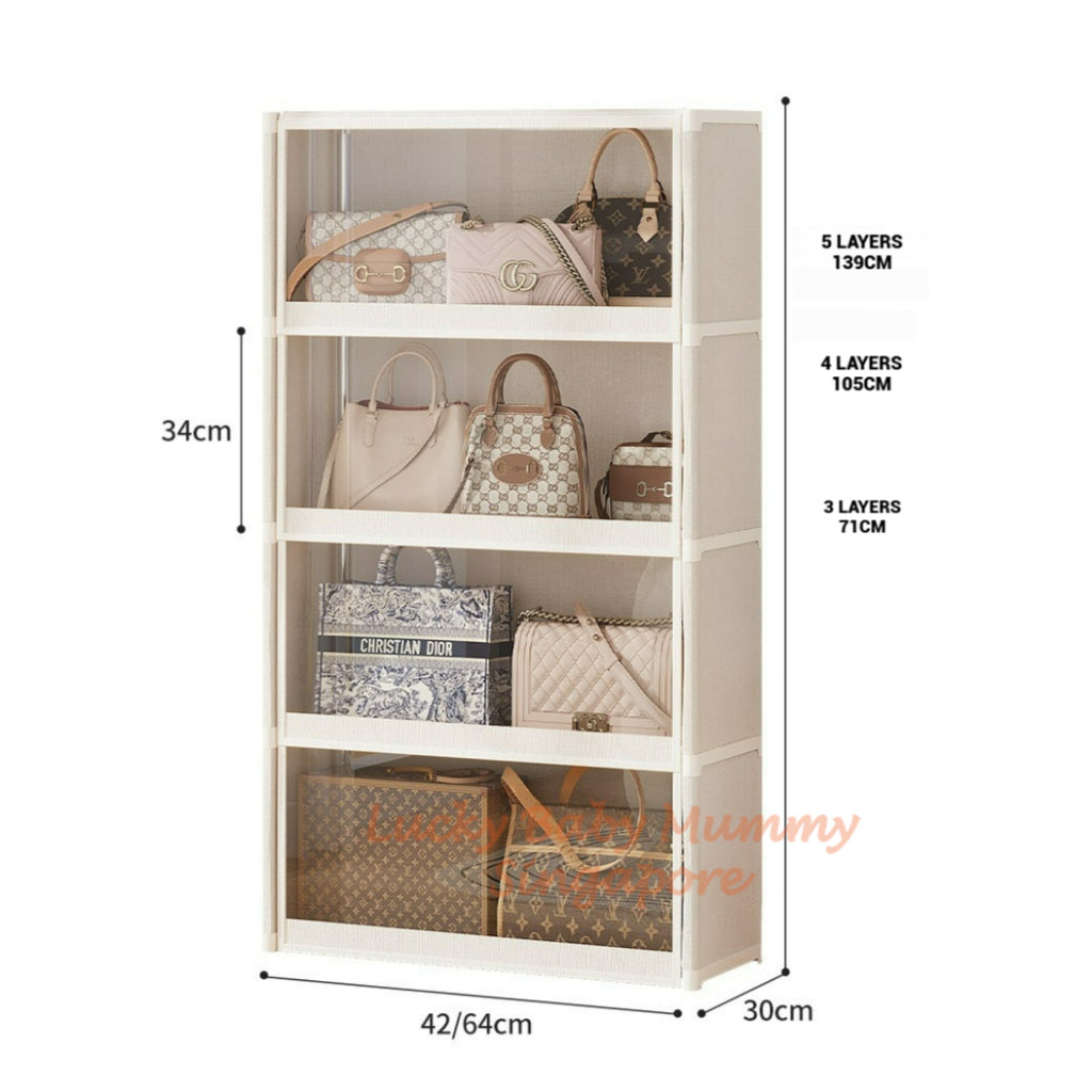 Dustproof Bag Storage Cabinet with Flip Door