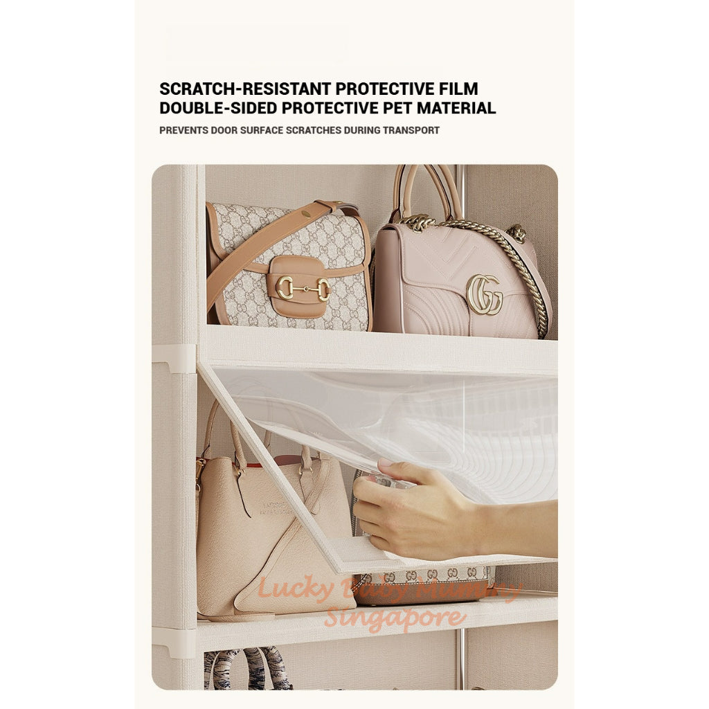 Dustproof Bag Storage Cabinet with Flip Door