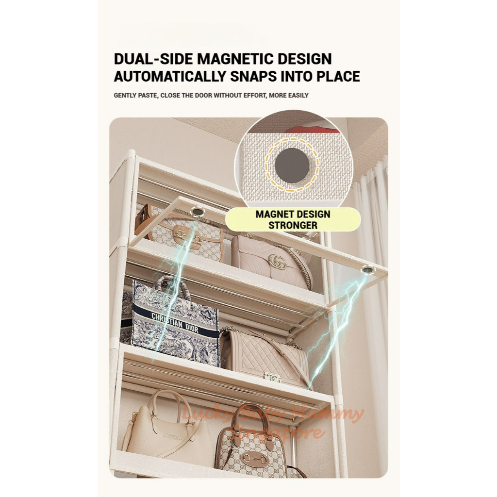 Dustproof Bag Storage Cabinet with Flip Door