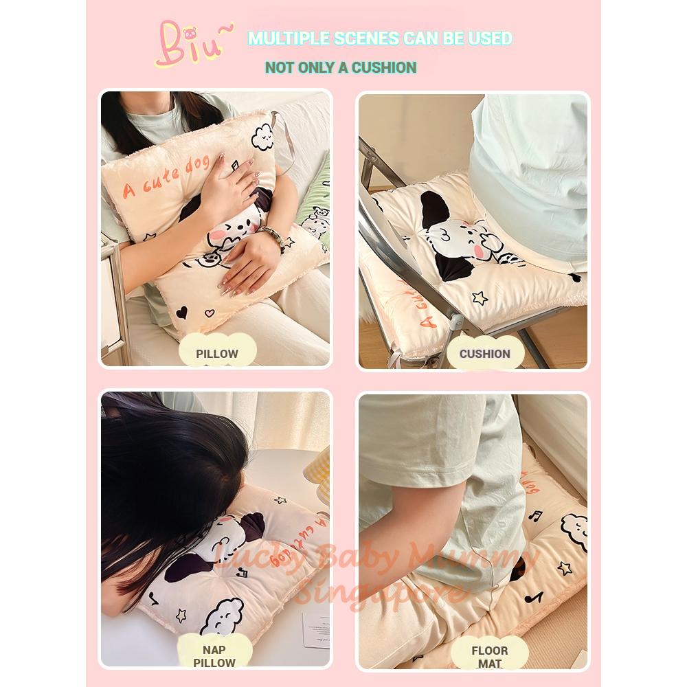 Printed Cartoon Student Dormitory Chair Cushion / Cute Seat Pad for Office, Study / Anti Slip Seat Cushion