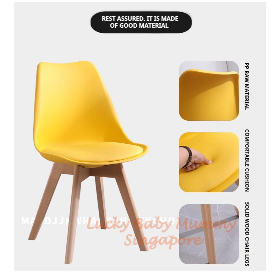 Simple Dining Chair / Nordic Home Chair / Modern Minimalist Leisure Plastic Chair / Anti-Slip Foot Chair