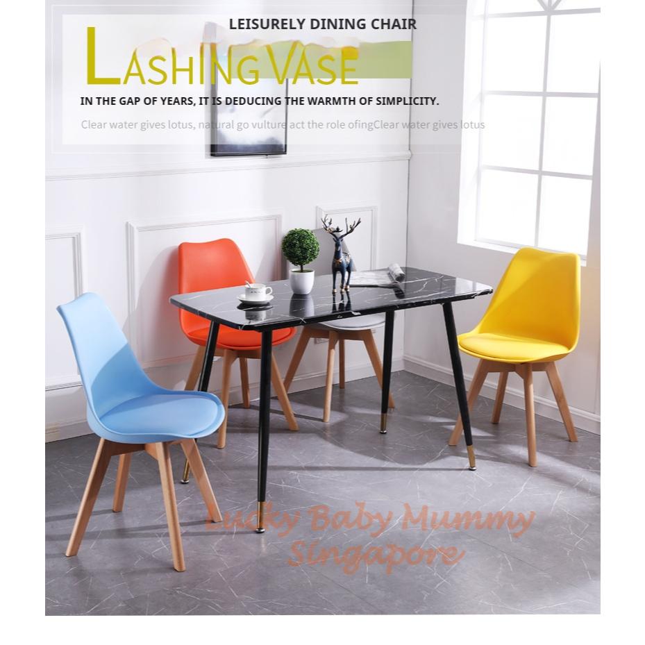 Simple Dining Chair / Nordic Home Chair / Modern Minimalist Leisure Plastic Chair / Anti-Slip Foot Chair