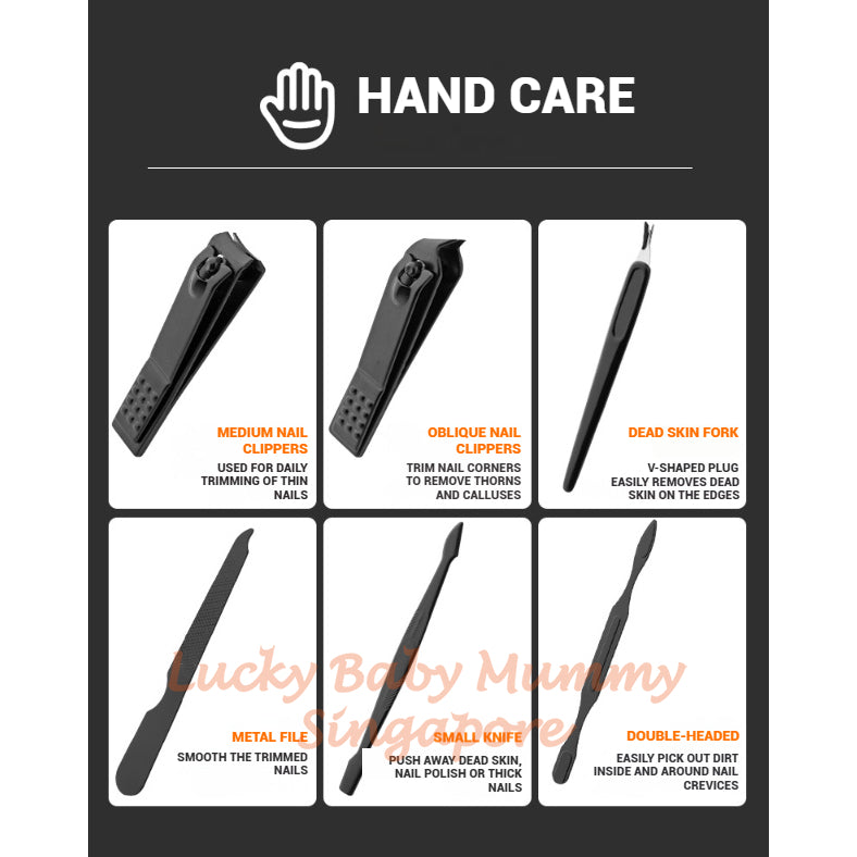 16-in-1 Nail Clippers Set Manicure Pedicure Kit