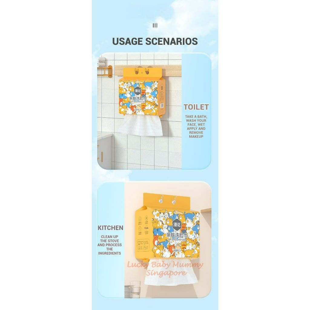 ManHua Hanging Facial Towel 100PCS