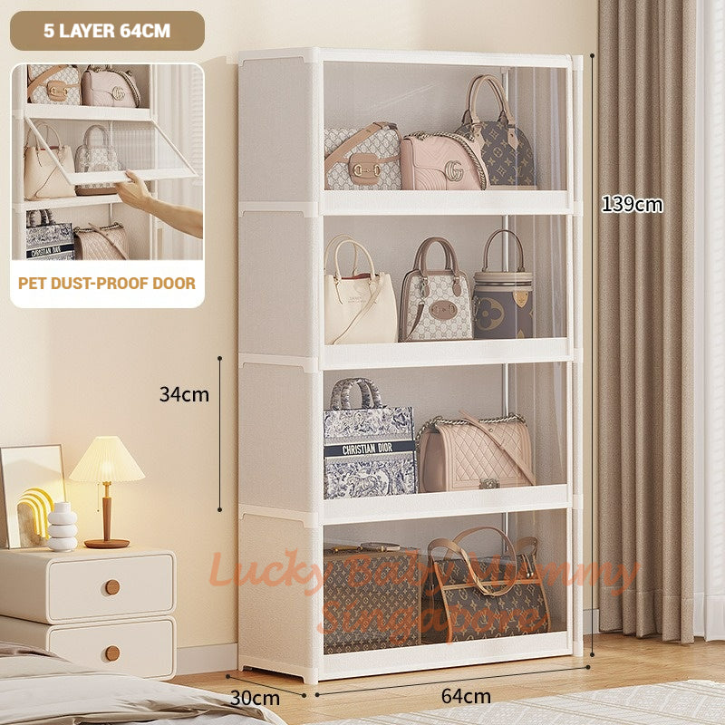 Dustproof Bag Storage Cabinet with Flip Door