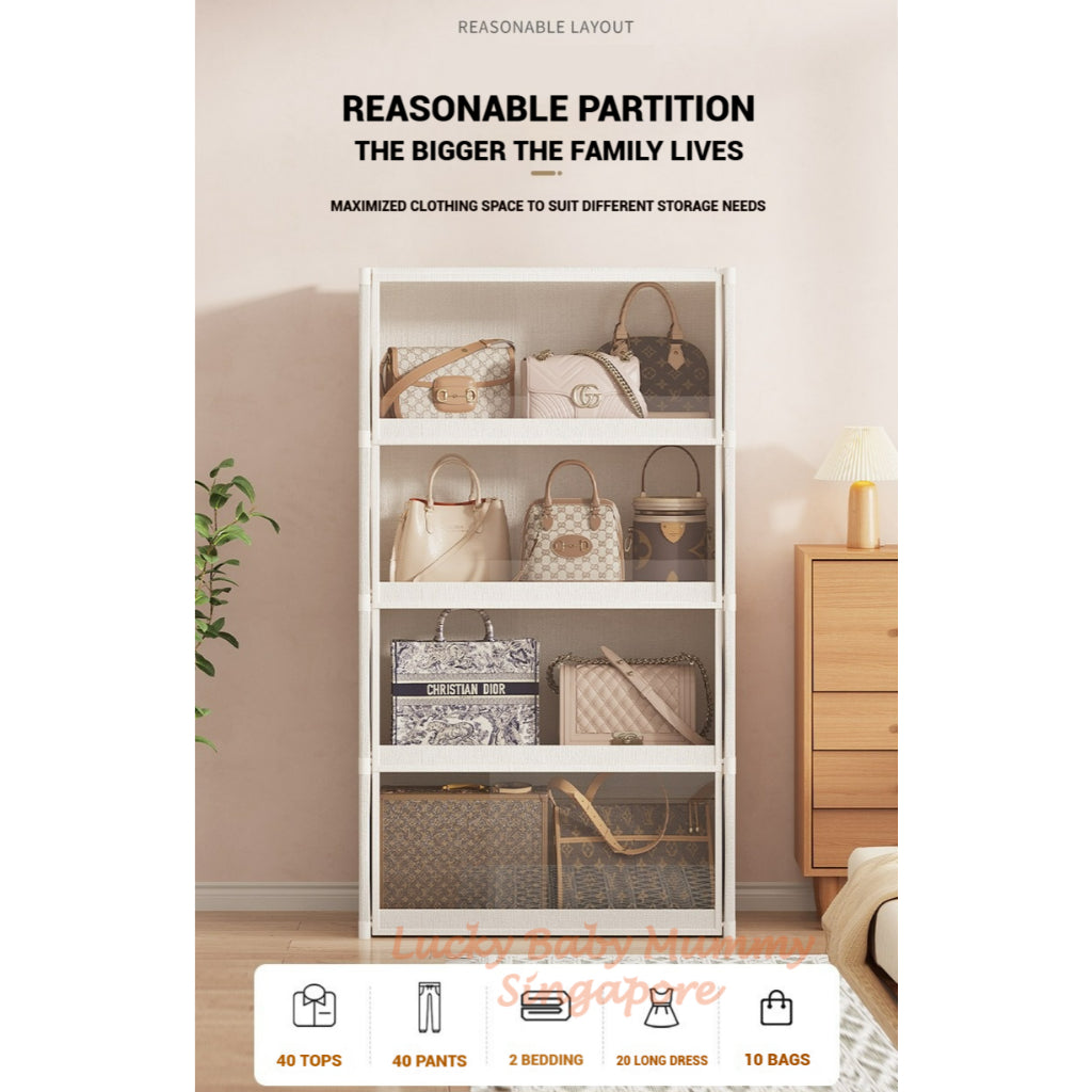 Dustproof Bag Storage Cabinet with Flip Door