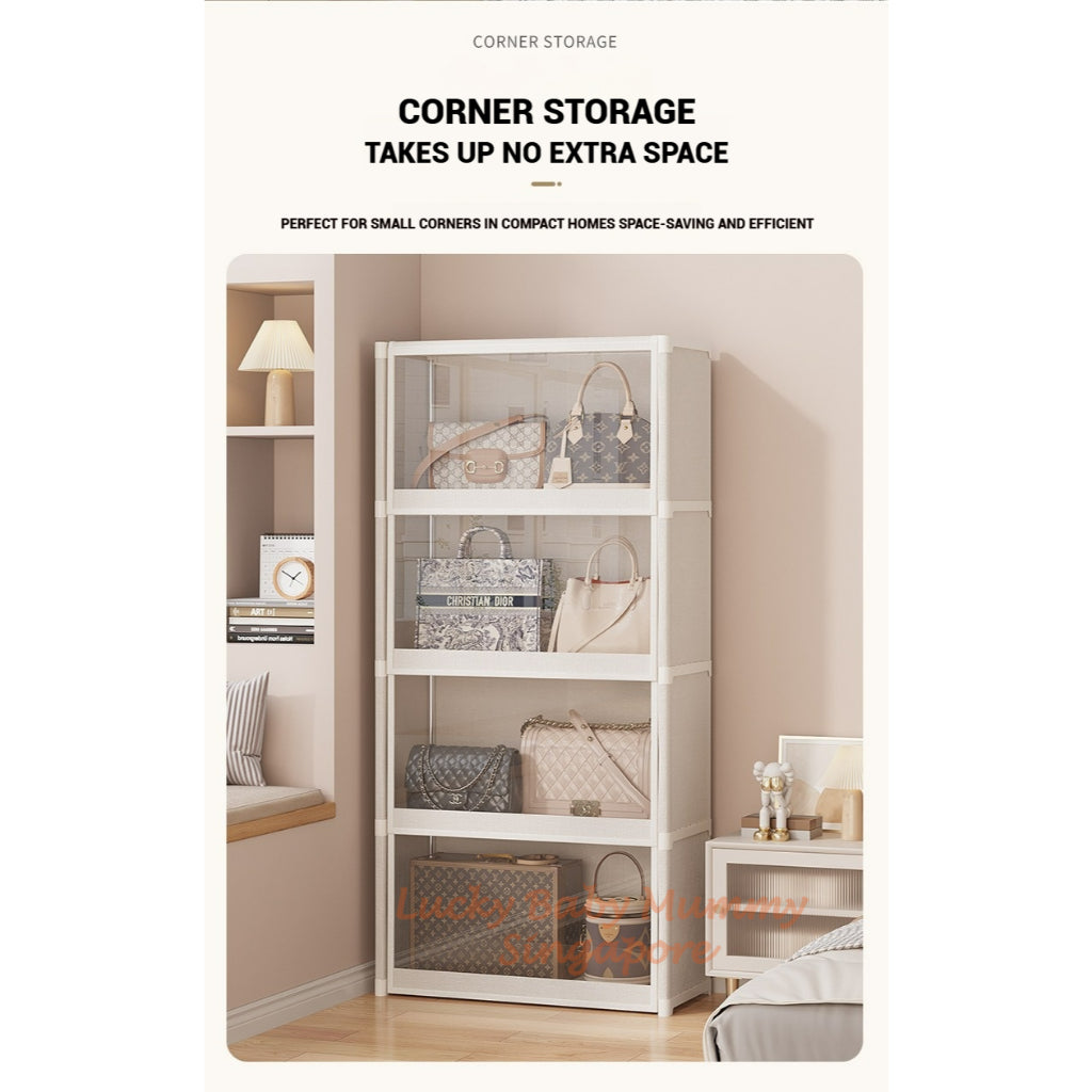 Dustproof Bag Storage Cabinet with Flip Door