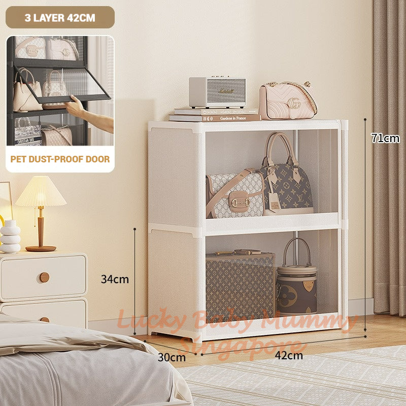 Dustproof Bag Storage Cabinet with Flip Door