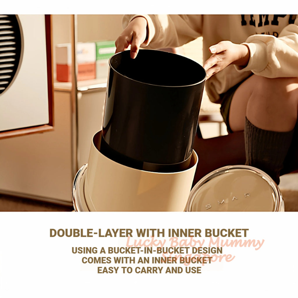 Minimalist Slanted Opening Trash Bin