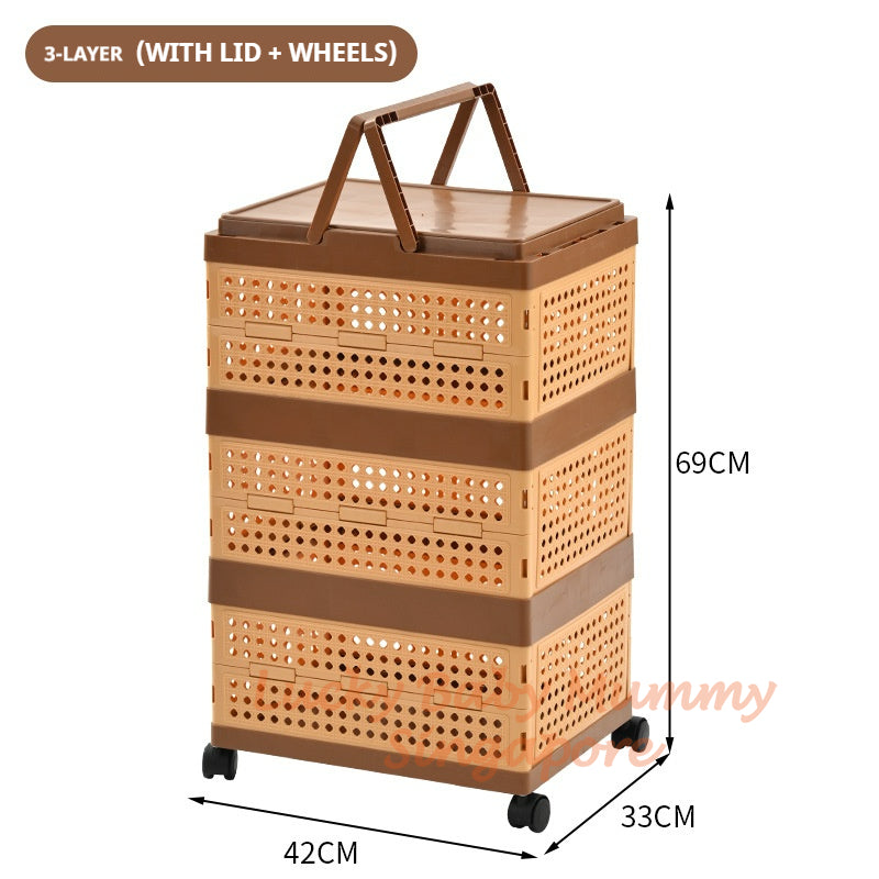 Minimalist Movable Folding Storage Box