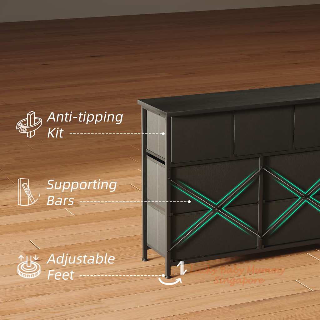 7-Drawer Fabric Storage Cabinet