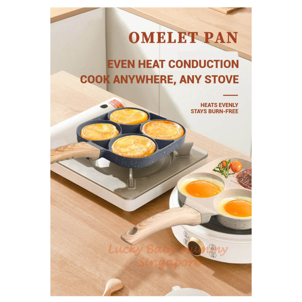 Maifan Stone 4-Hole Non-Stick Egg Burger Pan
