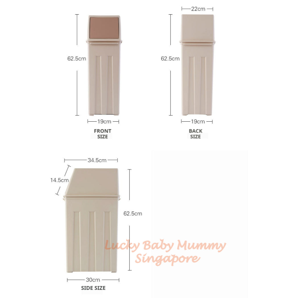 30L Large Flip Top Dustbin