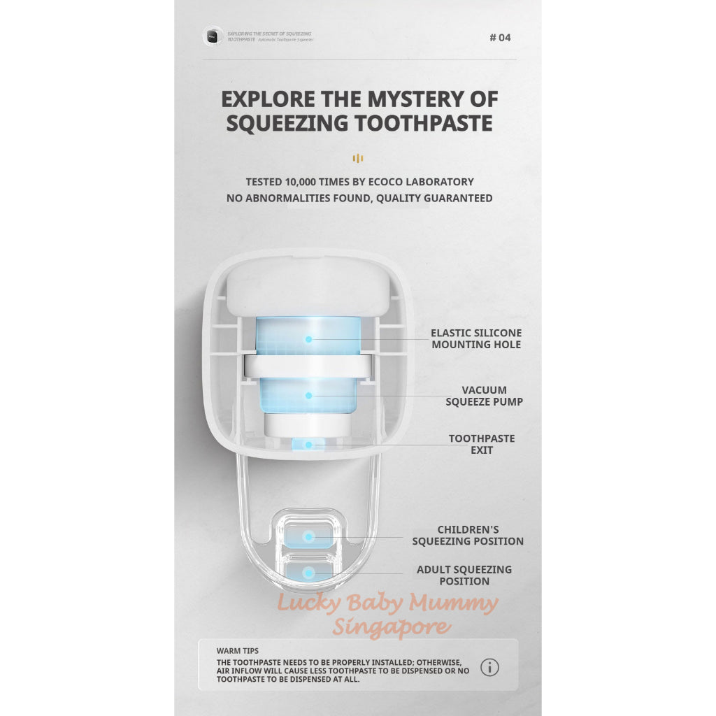 Ecoco Automatic Toothpaste Dispenser