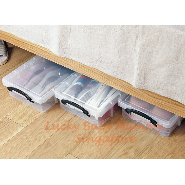 Transparent Compartment Storage Box With Lid/Underbed Large Capacity Organizer with wheels