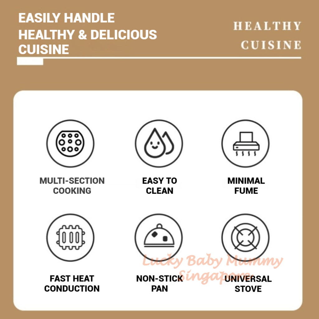 Maifan Stone 4-Hole Non-Stick Egg Burger Pan