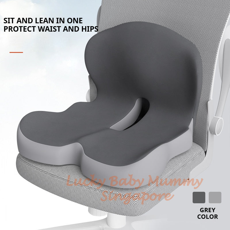 L-Shaped Memory Foam Cushion | All-Day Comfort | Anti-Slip Seat & Back Support Pillow