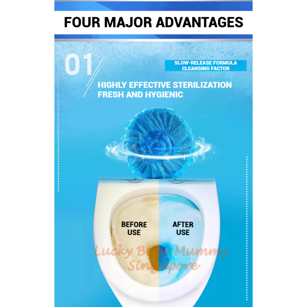 【10pcs/pack】Toilet Bowl Cleaner Tablet /Deodorizing Stain Remover Bleach Toilet Tablet